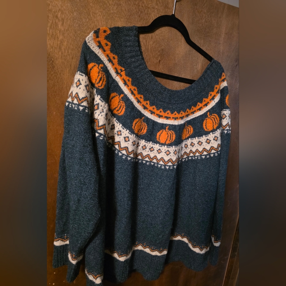 Maurices 3x Pumpkin Fall Sweater